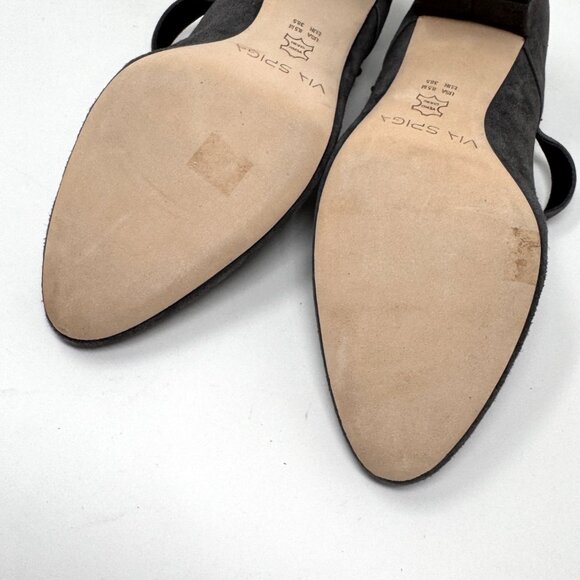 Via Spiga Womens Gray Suede Leather 'Alana' Mary Jane Heel Size 8.5 NEW - Picture 10 of 10